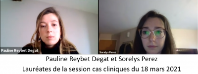 Lauréates de la session cas cliniques "Psoriasis et maladie de Verneuil" du 18 mars 2021